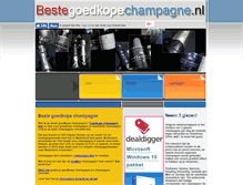 Tablet Screenshot of bestegoedkopechampagne.nl